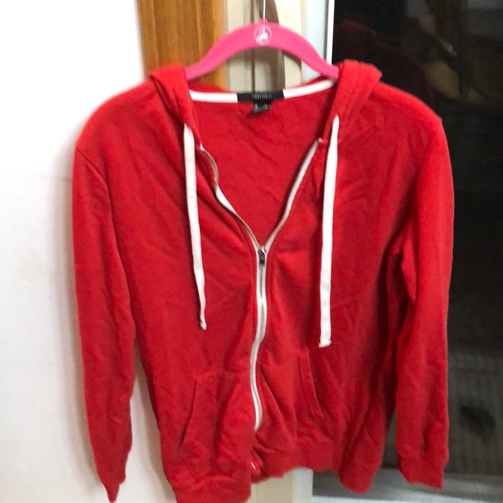 Forever 21 hooded zip sweatshirt